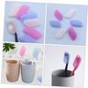 Didiseaon Silicone Toothbrush Caps Toothbrush Covers 6pcs Dustproof Tooth Brush Silicone Covers Portable for Camping Home Bathroom Use view 4