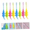 Didiseaon 8pcs Cartoon Childrens Toothbrush Boys and Girls Tooth Cleaning Brush for Oral Care Adorable Design for Daily Use view 3