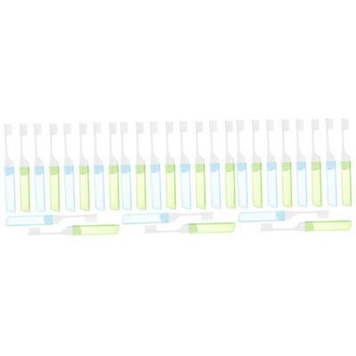 Didiseaon 30pcs Camping Toothbrush Wear-Resistant Travel Toothbrushes Folding Design
