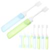 Didiseaon 30pcs Camping Toothbrush Wear-Resistant Travel Toothbrushes Folding Design view 3