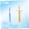 FRCOLOR 4pcs Silicone Toothbrush for Training Bristle Design Umbrella-Shaped for Boys and Girls Oral Care Safe Materials for Toddlers view 3