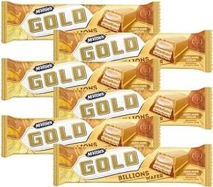 Vapewaves Golden Caramel Chocolate Bundle Consisting of Gold Billions Wafer Bars Full Pack(24x39g)