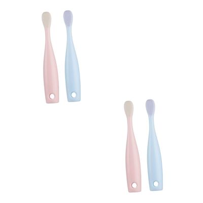 FRCOLOR 4pcs Soft-bristled Boys and Girls Toothbrush Adorable Teeth Nursing Brush for Years Old Hold Tooth Cleaner for Boy Girl