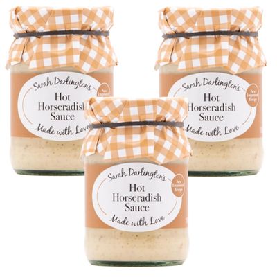 FreshCart Basics Mrs Darlington's Hot Horseradish Sauce - 180g - Pack of 3