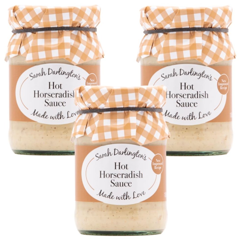 FreshCart Basics Mrs Darlington's Hot Horseradish Sauce - 180g - Pack of 3