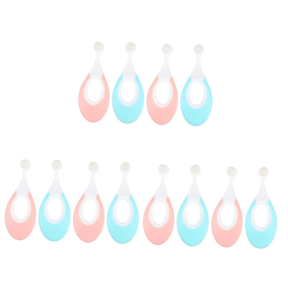 Didiseaon 12pcs Boys and Girls Training Toothbrush Boy Girl Tooth Brush for Newborns Bristles Toothbrush for Years Old