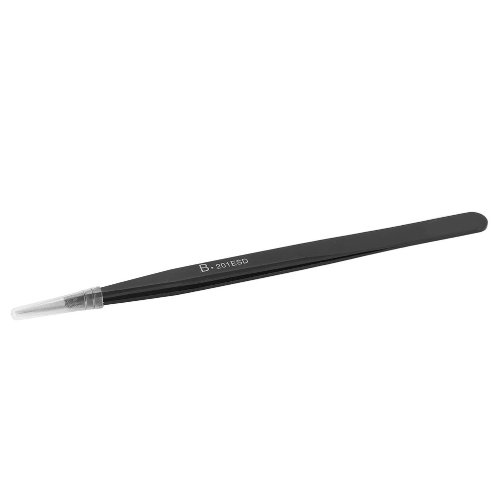 BST-201ESD Pointed Tweezers High Accuracy Anti Static Acid Resistant Tweezers for PCB Semiconductor Photovoltaic Microelectronics Aerospace