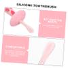 Didiseaon Silicone Baby Toothbrush U-Shaped Tooth Cleaner Portable Infant Oral Brush Strawberry Color Household Toddler Teeth Care for Babies view 2