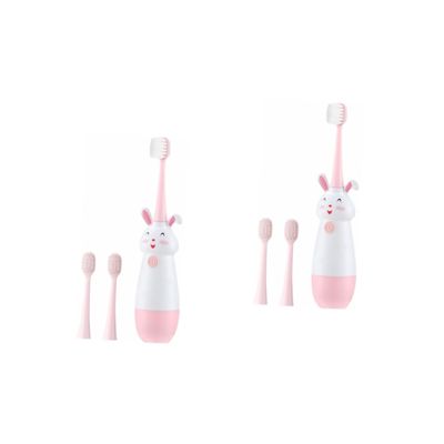 Didiseaon 2 Sets Boy Girl Sonic Electronic Toothbrush Cartoon Toothbrush for Boys and Girls Electric and Usage Scenario Daily Oral Care