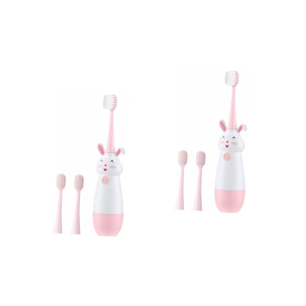 Didiseaon 2 Sets Boy Girl Sonic Electronic Toothbrush Cartoon Toothbrush for Boys and Girls Electric and Usage Scenario Daily Oral Care