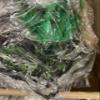 Power Escorts Luxury Venetian Mask Green WIth Big Feather view 3