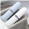 Didiseaon Portable Plastic Toothbrush Case Holder Travel Toothbrush Storage Box for Hygiene and Bathroom Use view 4