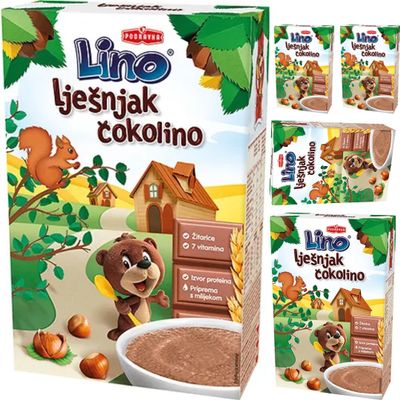 Podravka Hazelnut Cokolino Cereals Muesli Corn Flakes 200 Gram x 5 Pieces