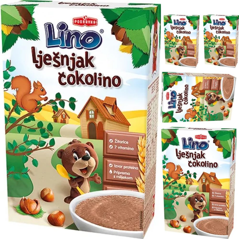 Podravka Hazelnut Cokolino Cereals Muesli Corn Flakes 200 Gram x 5 Pieces