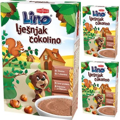 Podravka Hazelnut Cokolino Cereals Muesli Corn Flakes 200 Gram x 3 Pieces