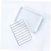 DECHOUS Pcs Soap Holder for Bathroom Steel Soap Rack Drainage Easy to Clean for Shower Kitchen view 2
