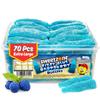 Sweetzone Fizzy Giant Blue Raspberry Bottles, 805g Tub with 70pcs of Sour Sweets Candy, Halal Chewy Gummy in a Bulk Retro Sweets Tub, Fruity Flavour and Fizzy Kick, Perfect for Sharing and Party Bags view 1