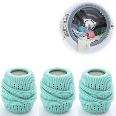 3PCS Dosing Ball for Liquid Detergent, Creative Fabric Softener Dispenser Laundry Balls, Laundry Balls for Hair and Stain Removal (C)