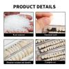 84Pcs Fake Teeth Dental Acrylic Resin Denture False Teeth Upper + Lower Temporary Crowns Replacement Kit Fake Tooth for Missing Loose Tooth Fill Large Gap Makeup Cosplay Horror Prop 3 Sets, 23 A2 view 4