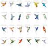 CANDY CHEF Hummingbird Cupcake Toppers, 48pcs/24 styles, Paper, for Birthday, Baby Shower, Spring Birds Party Decorations view 3