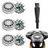 3 Pack SH90/72 Replacement Heads Compatible with Philips, Series 9000 Shaver Heads Replacement with Cleaning Brush, Wet Dry Shaver Accessories Compatible with Philips Series 8000(S8xxx)/SW97xx view 1