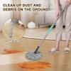 Kickleen Self Wringing Mop - Easy Squeeze Twist Mop with 52.5 Inch Long Handle, Heavy Duty for Hardwood, Tile, Vinyl & Laminate Floors (Gray) view 4