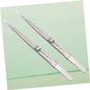 SOESFOUFU 2pcs Professional Steel Pointed Tweezers Set for Jewelry Making Splinter Removal DIY Manicure Multipurpose view 4