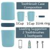 Abbdbd 3 Pack Travel Toothbrush Case Portable Toothbrush Holder Case Dustproof Toothbrush Cup Set for Travel Camping Business Trip view 2
