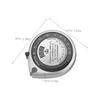 WOFASHPURET Portable BMI Measuring Tape 1.5M Length Retractable Waist Calculator PVC ABS Material Scale Silver view 2