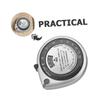 WOFASHPURET Portable BMI Measuring Tape 1.5M Length Retractable Waist Calculator PVC ABS Material Scale Silver view 3