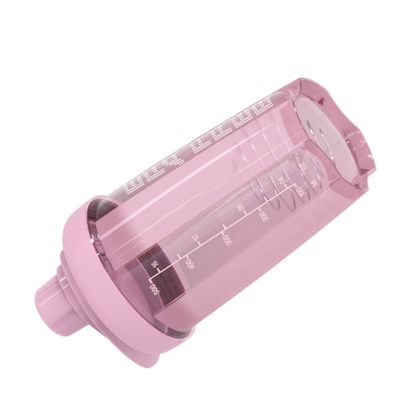 Peosaard 1PC Classic Protein Mixer Shaker Bottle With Twist And Lock Portable Pre Workout Protein Drink Shaker Cup For Mixes Cocktails,Smoothies And Shakes(Pink)