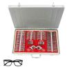 CHRISK 266 Pcs Optical Trial Lens Set Optometry Kit, Metal Rim Case Kit Set Trial Frame Optometry Optician Test, Optometry Optical Instrument view 1