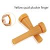 50Pcs Chicken Plucker Fingers, Rubber Hair Removal Stick Poultry Plucking Picker for Duck Quail Goose Easy Install Easy to Use Yellow view 3