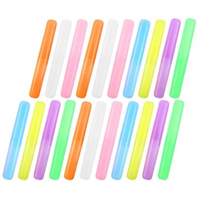 Alipis 21pcs Portable Toothbrush Cases Travel Toothbrush Holders Dustproof Toothpaste Carriers for Camping Business Trips and Daily Use
