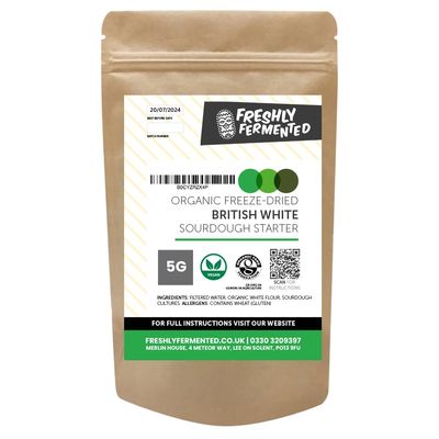 Freshly Fermented - Certified Organic Freeze Dried Sourdough Starter, British White