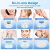 Epilator for Women, 6 in 1 Hair Removal with LED Light, 2 Speeds, Rechargeable & Cordless Razor, Wet and Dry Shaver, Exfoliator, IPX7 Waterproof Electric Hair Remover for Face Legs Arms Armpit Bikini view 2