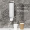 Wnvivi Paper Cup Dispenser,Wall Mounted Plastic and Paper Cup Dispenser,Adhesive Transparent Bathroom Cups Organizer Holder for Home Office(A1) view 2
