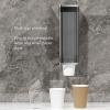 Wnvivi Paper Cup Dispenser,Wall Mounted Plastic and Paper Cup Dispenser,Adhesive Transparent Bathroom Cups Organizer Holder for Home Office(A2) view 2