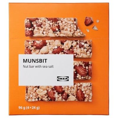 MUNSBIT Sea Salt Nut Bar - Crunchy and Satisfying 96g Pack for On-the-Go Snacking