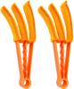 2Pcs Venetian Blind Cleaner Duster Brush Set,Blind Cleaner Tools for Vertical Window Shutters Air Conditioner Dust Ceiling Fans Car Vents and Jalousie Dust Collector (Yellow) view 1