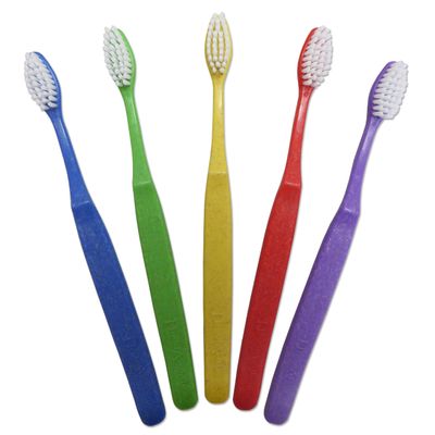 Childrens Toothbrush Manual ~ Rainbow Set of 5