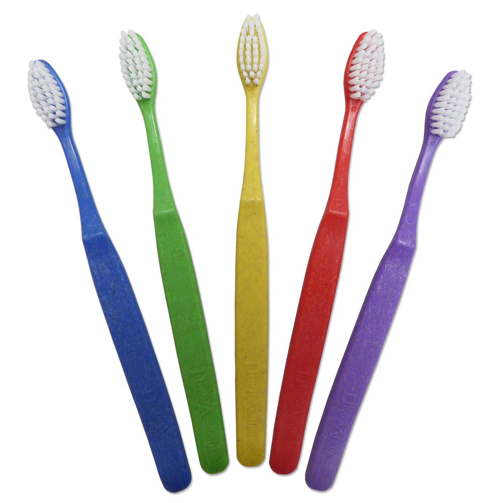 Childrens Toothbrush Manual ~ Rainbow Set of 5