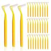 SKHAOVS 30 Pieces L Shaped Interdental Brushes,Floss Sticks Dental with Non-Slip Handle, Oral Dental Hygiene Floss Brush Flossing,Dental Brushes for Between Teeth and Gums Tooth Cleaning Tool (30 PCS) view 1
