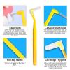 SKHAOVS 30 Pieces L Shaped Interdental Brushes,Floss Sticks Dental with Non-Slip Handle, Oral Dental Hygiene Floss Brush Flossing,Dental Brushes for Between Teeth and Gums Tooth Cleaning Tool (30 PCS) view 3