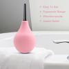 SKHAOVS 225 ML Enema Bulb Douche Comfortable Silicone Enema Kit for Men Women, Reusable Douche Kit with 2 X Reusable Silicone Slim Nozzle and 1 X Cleaning Brush, Rubber Washing Cleaning Kit (Pink) view 4