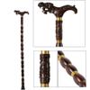 Dragon Head Natural Wood Walking Stick, Handcrafted Wood Carved Traditional Style Canes, Lightweight and Strong for Men and Women,Cane B (Cane B) view 3