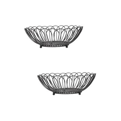 Cake plate-2pcs Iron Fruit Plate Wedding Decorations Storage Shelf Ornament Serving Tray Dessert Storage Holder Metal Storage Basket Iron Display Tray Dried Fruit Tray Food Storage Tray Candy