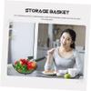 Cake plate-2pcs Iron Fruit Plate Wedding Decorations Storage Shelf Ornament Serving Tray Dessert Storage Holder Metal Storage Basket Iron Display Tray Dried Fruit Tray Food Storage Tray Candy view 2