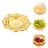 Cake plate-European Style Fruit Plate Cake Decorations Fruit Snack Server Desktop Food Container Dry Nut Platter Fruit Display Tray Fruit Display Candy Tray Zinc Alloy Multifunction Dessert view 2
