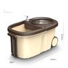 360 Khaki Spin Mop Bucket Set with Hand-washing Feature, Space-saving Design, Includes 2 Mop Heads vision view 2